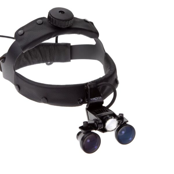 VOROTEK L SCOPE – 2.5XMAG Loupes 42, 47CM  Headband/Spec Frame Adj IIPD Power & Carry case